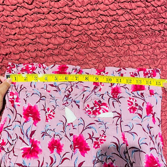 NWOT Pink Floral Palazzo wide legs pant   Sizes - M,L & XL - Picture 6 of 8